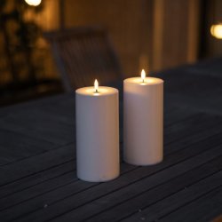 Udend�rs bloklys LED m/timer - s�t med 2 / 20 cm
