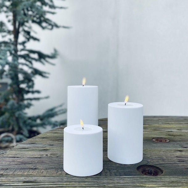 Hvide Udendrs Bloklys 100x150 mm