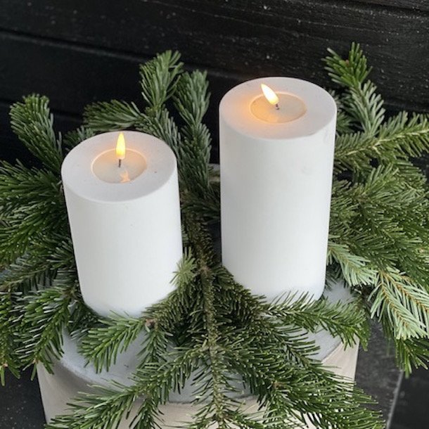 Hvide Udendrs Bloklys 100x150 mm