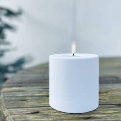 Hvide Udendrs Bloklys 100x100 mm