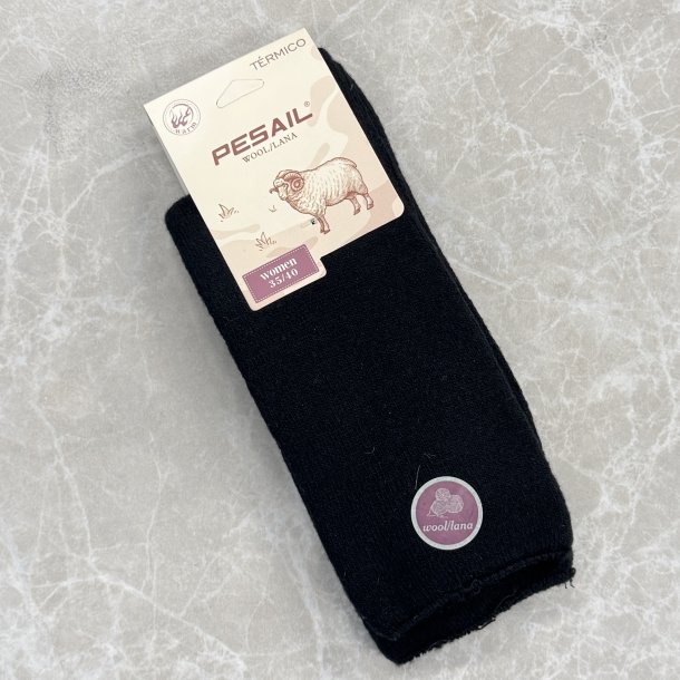 Uldstr�mper sort kantfri str. 35-40