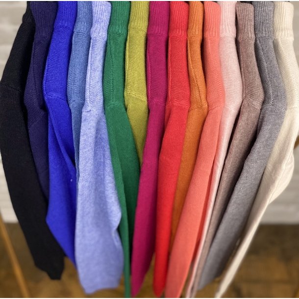Tyk Sweater turtleneck str M-XL (uld, silke, bambus miks)