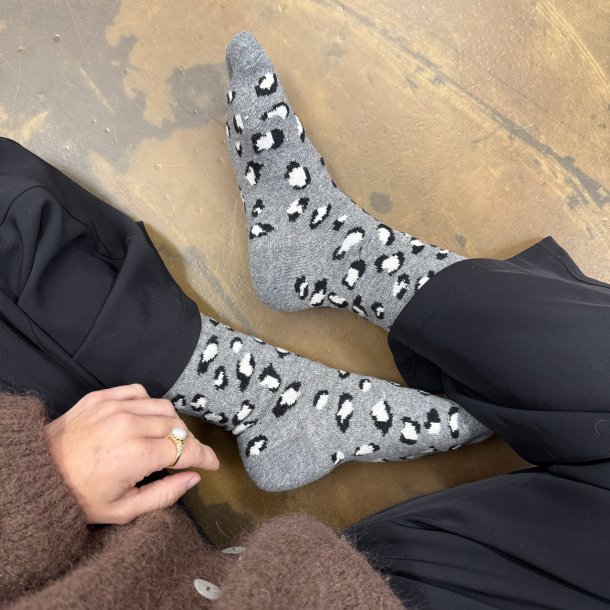 Strmper leo angora/uld miks str. 36-40