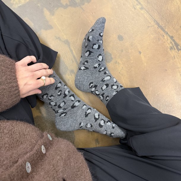 Strmper leo angora/uld miks str. 36-40