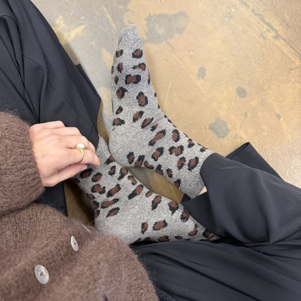 Strmper leo angora/uld miks str. 36-40