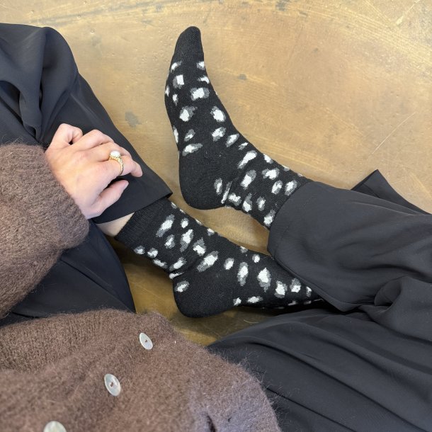 Strmper leo angora/uld miks str. 36-40