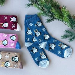 Uldstrmpe pingvin str 35-40