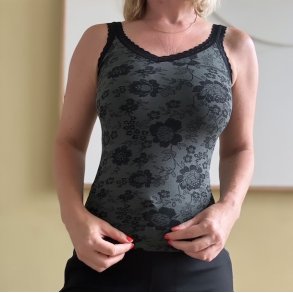 Elena lace top microfiber 