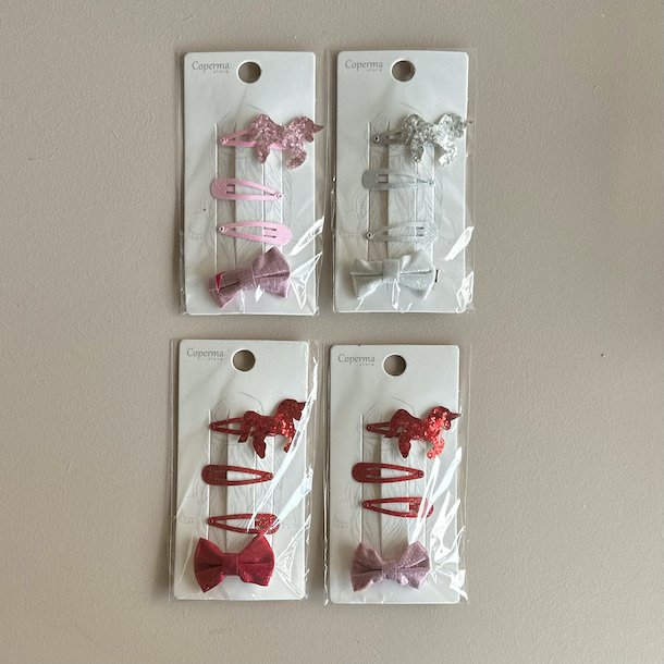 Hrspnde shiny enhjrning st a 4 stk.