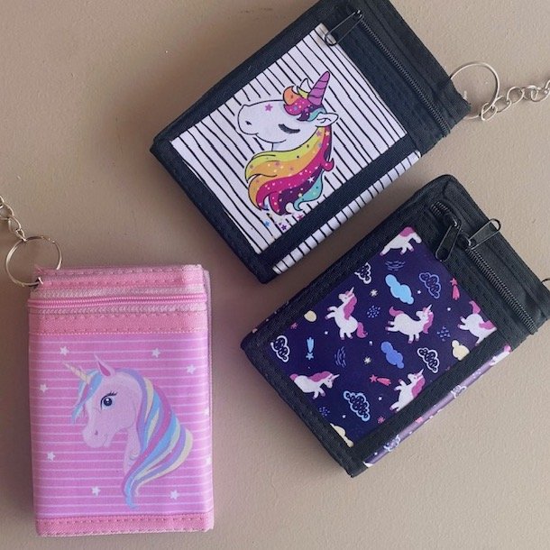 Pige pung velcro enhjrning