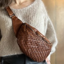 Verona Bumbag vasket skind flet