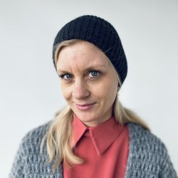 Beannie hue rib strik viskose miks