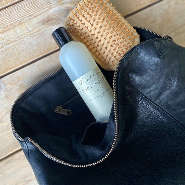 Toilettaske Eden stor washbag skind