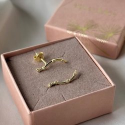 restikker Wavy forgyldt slv