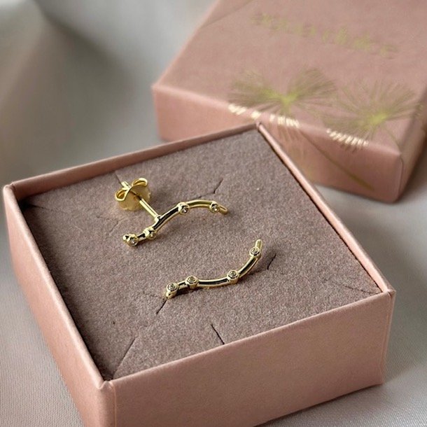 restikker Wavy forgyldt slv