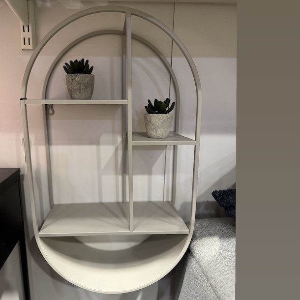 Feira Vghylde, oval, stl, cool grey,35x15x60 cm