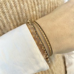 Vvet armbnd Lotus dark