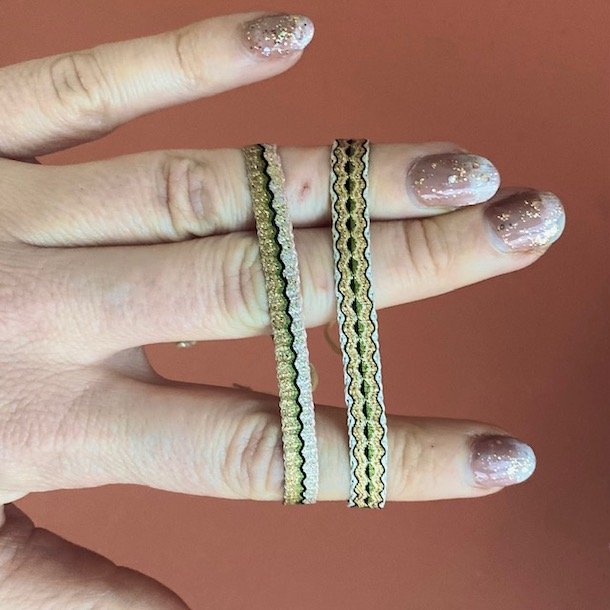 Vvet armbnd SPARKLE jordfarver