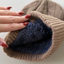 Herre hue med varmt for