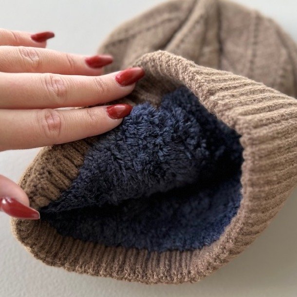 Herre hue med varmt for