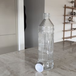 Vand flaske skruel�g glas 1 Liter