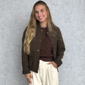 Jakke Sofia vandafvisende ruskind str. S-L 