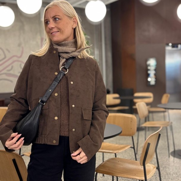 Jakke Sofia vandafvisende ruskind str. S-L 