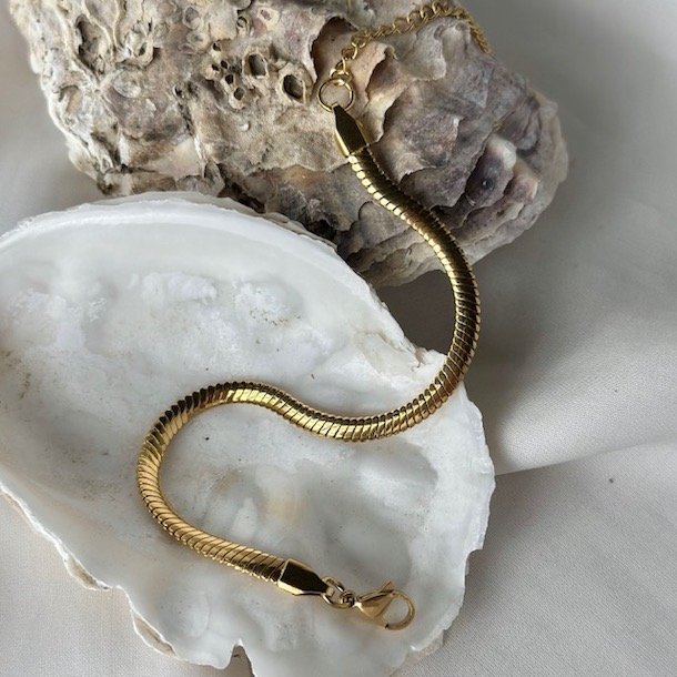 Armbnd SHINE vandfast 18kt. forgyldt