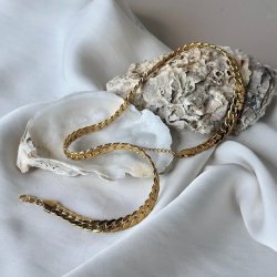 Halskde HEAWY DONNA vandfast 18kt. forgyldt