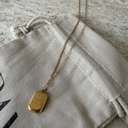 Halsk�de WHERE IS LOVE 40 + 5 CM. Guldbelagt vandfast