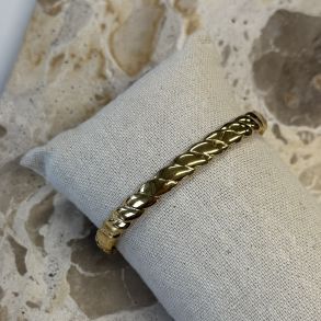 Armring TWIST  Vandfaste 18 karat forgyldt