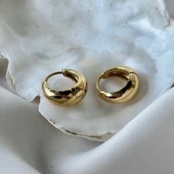 Hoops BASIC MEDIUM 16 mm vandfast 18kt. forgyldt 