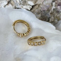 Hoops GLOW AYA 14 mm vandfast 18kt. forgyldt