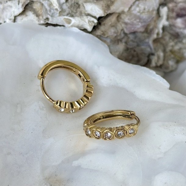 Hoops GLOW AYA 14 mm vandfast 18kt. forgyldt