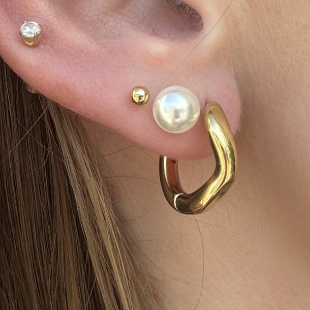 �reringe SOFT HOOP - Guldbelagt vandfast