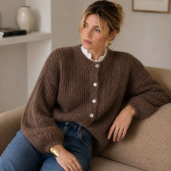 Cardigan soft uldmiks