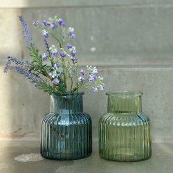 Vase riller H: 12 cm Glas