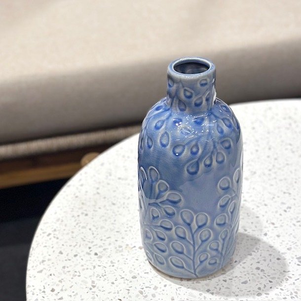 Vase berry bl keramik