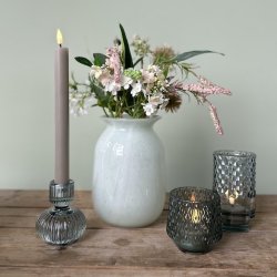 Vase candy stripe glas