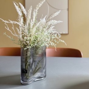 Vase organisk smoke glas 