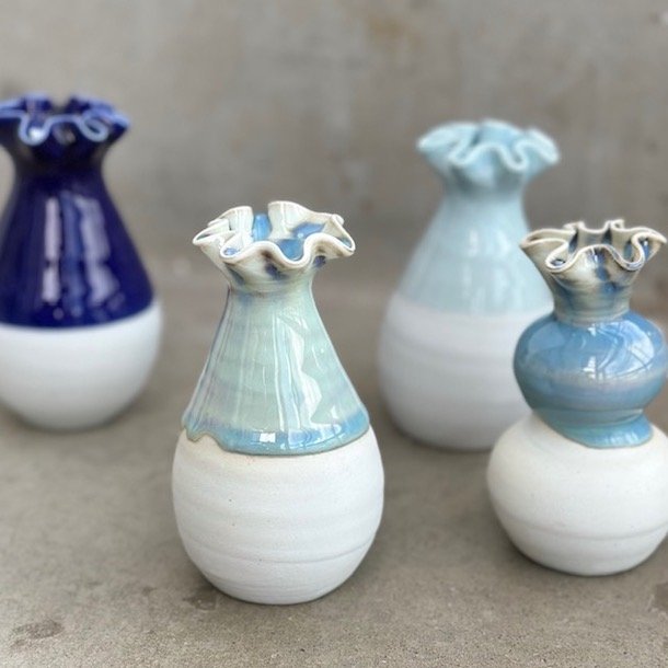 Vase Midi keramik half glace ca 10 cm