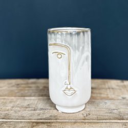 Vase - ansigt keramik