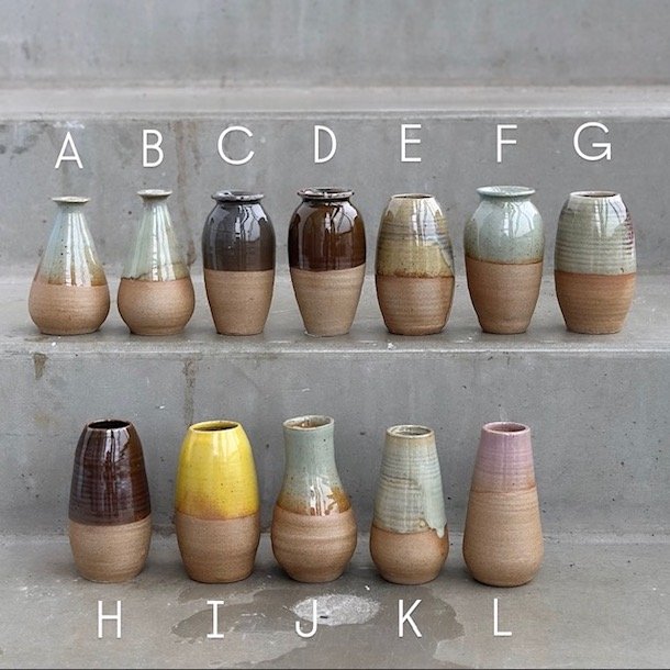 Vase half glace Keramik