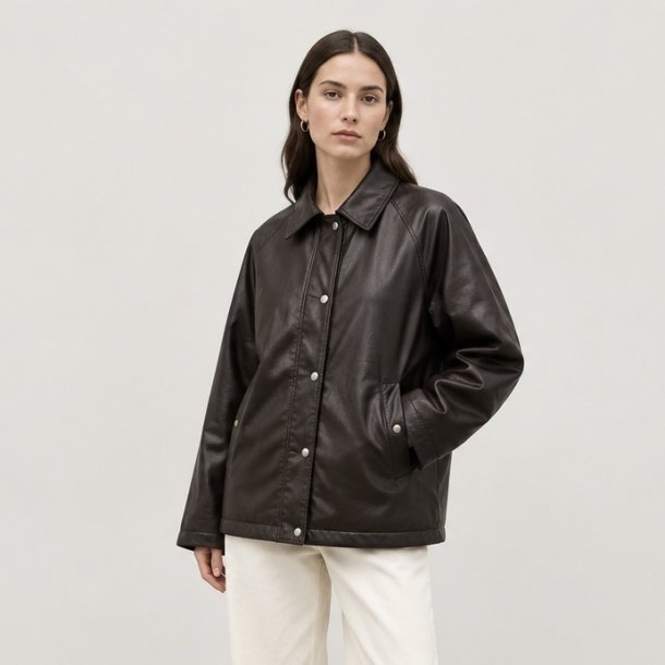 Jakke vendbar med tern, Violetta - str. s-xxl