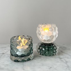 Fyrfadsstage bluegreen