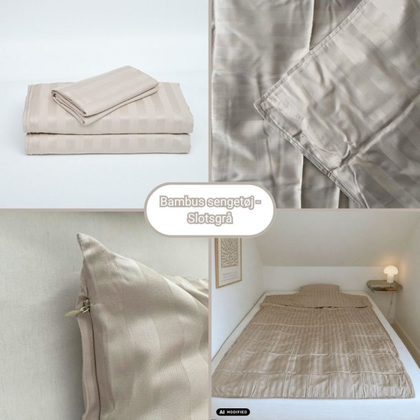 Bambus senget�j taupe - str 140 x 200 - 63x60
