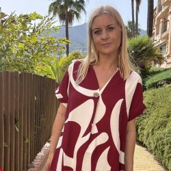 Sommerkjole Liva Str M - 4XL Viskose
