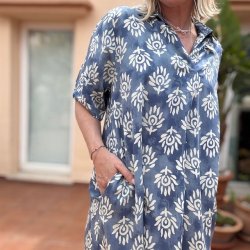 Kjole ZENNA SUN viskose str. S-XL