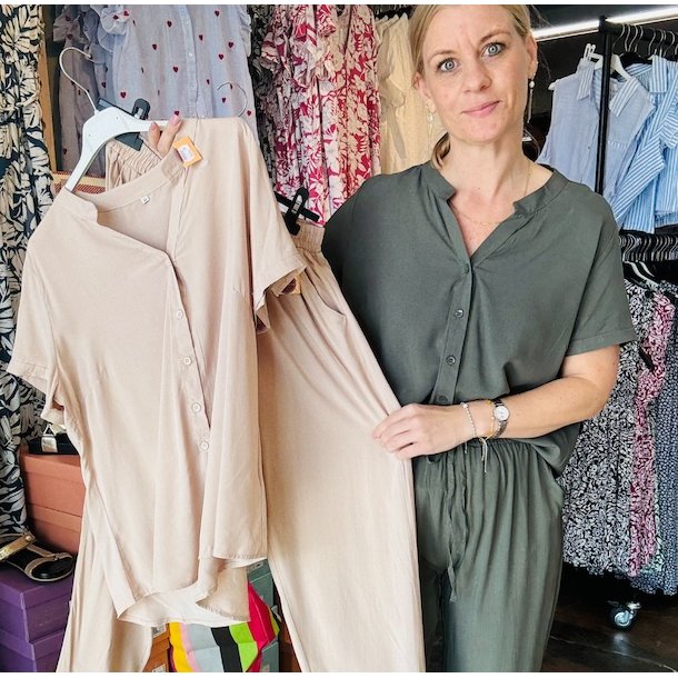 Skjorte korte rmer Mona viskose str s-xxl