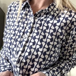 Skjorte Bea Let M�nster viskose XS-XXl